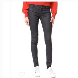 blank NYC Coated spray on wax skinny jeans